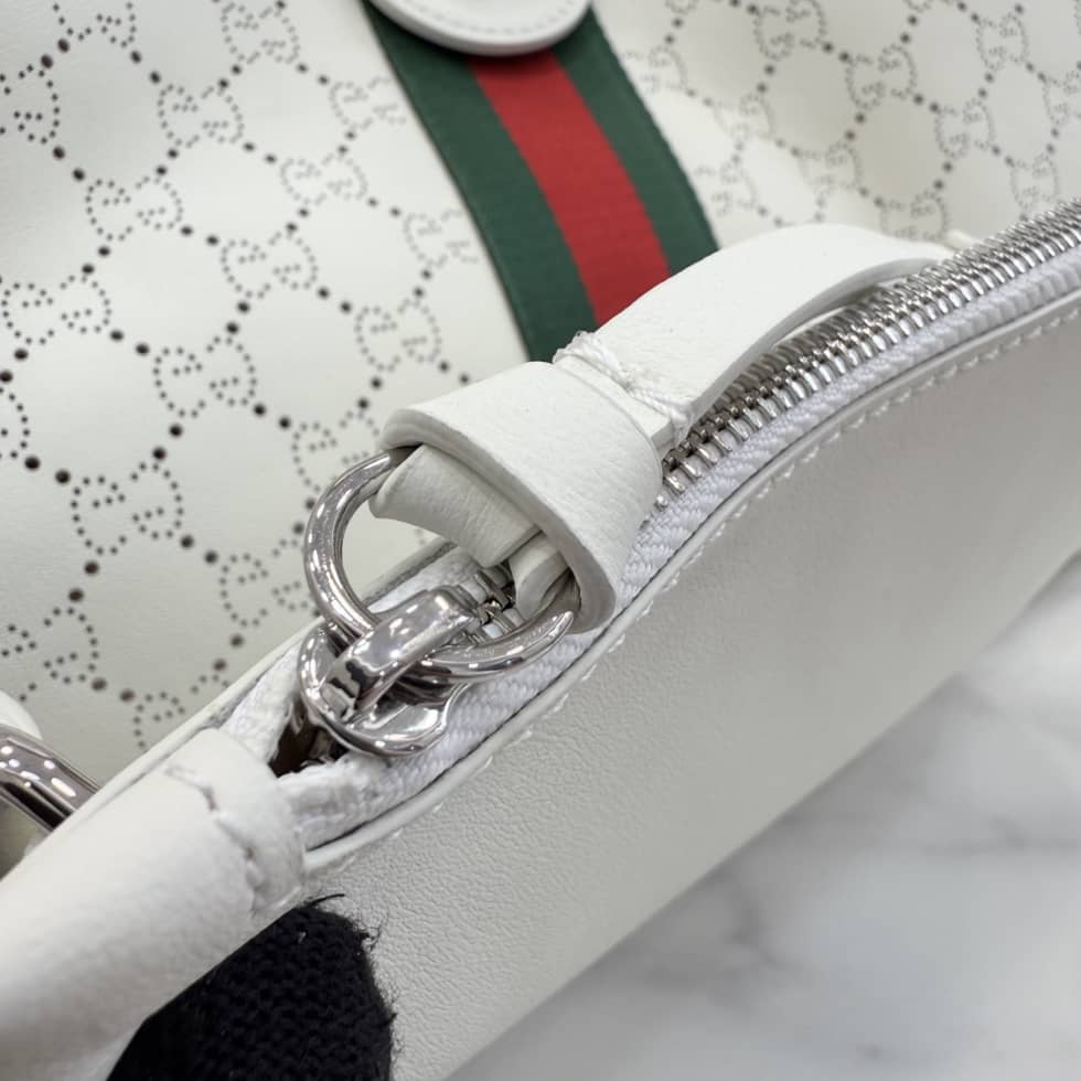 Gucci Tote Leather Large White Tote Bag 853971_5_154641 Gucci Tote Leather Large White Tote Bag 853971