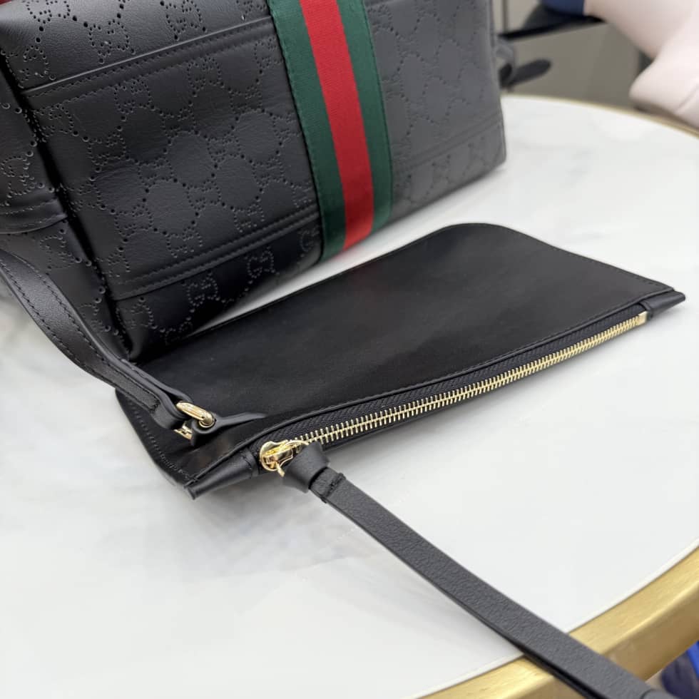 Gucci Giglio Leather Small Black Tote 860845_4_154651 Gucci Giglio Leather Small Black Tote 860845