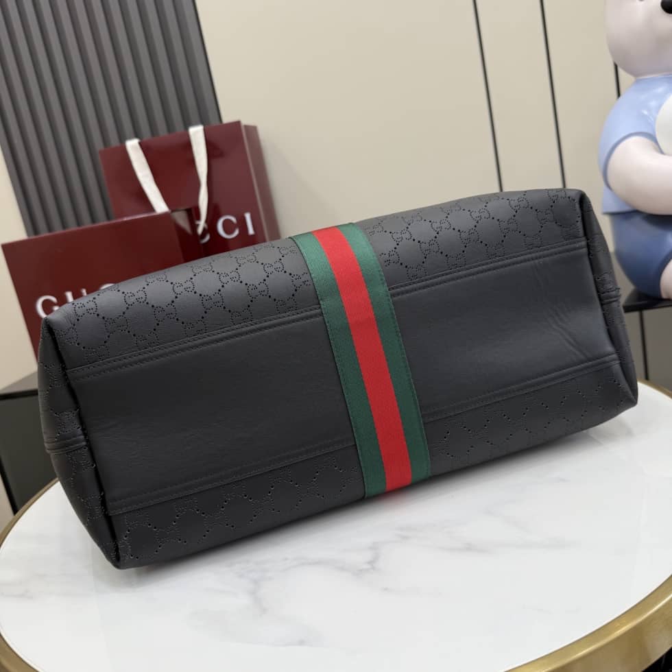 Gucci Giglio Leather Large Black Tote 853971_3_154661 Gucci Giglio Leather Large Black Tote 853971