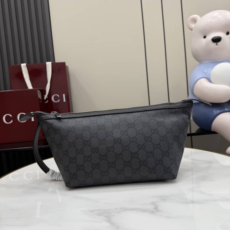 Gucci Essence Small Toiletry Case Black 875159_10_154671 Gucci Essence Small Toiletry Case Black 875159