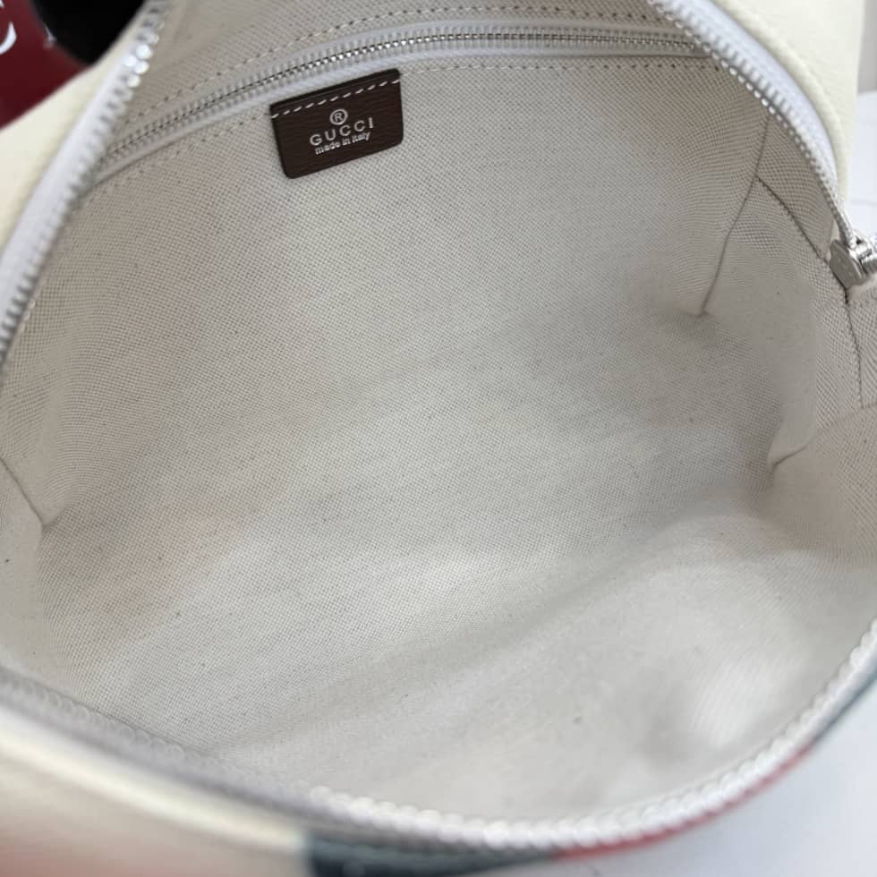 Gucci Positano Small Pouch in Ivory Canvas 875826_7_154701 Gucci Positano Small Pouch in Ivory Canvas 875826