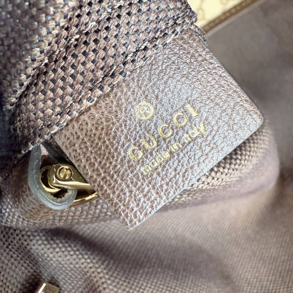 Gucci Canvas Large Shoulder Bag Beige A008NS_8_154761 Gucci Canvas Large Shoulder Bag Beige A008NS