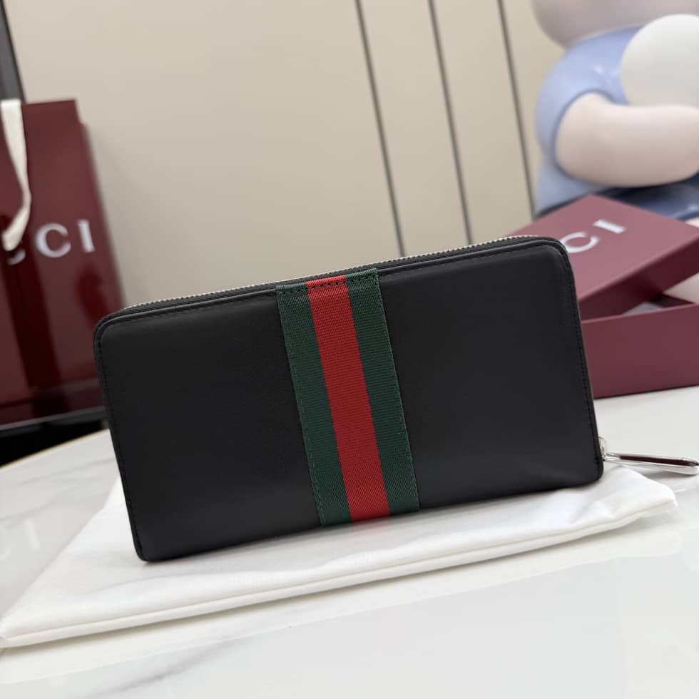 Gucci Leather Large Black Zip Wallet 867284_1_154801 Gucci Leather Large Black Zip Wallet 867284
