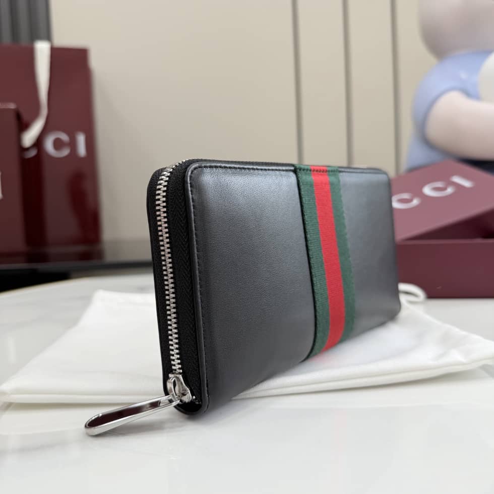 Gucci Leather Large Black Zip Wallet 867284_4_154801 Gucci Leather Large Black Zip Wallet 867284