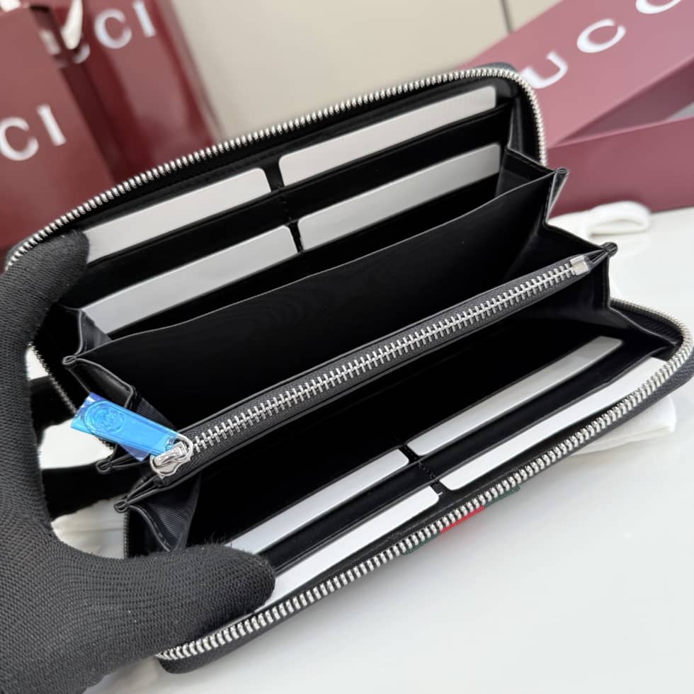 Gucci Leather Large Black Zip Wallet 867284_8_154801 Gucci Leather Large Black Zip Wallet 867284