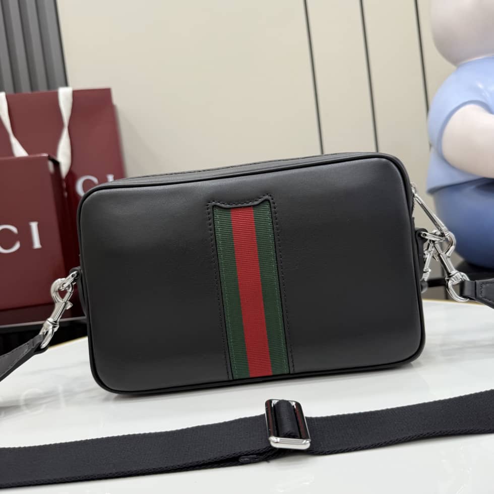 Gucci Leather Small Crossbody Bag Black 866982_1_154821 Gucci Leather Small Crossbody Bag Black 866982
