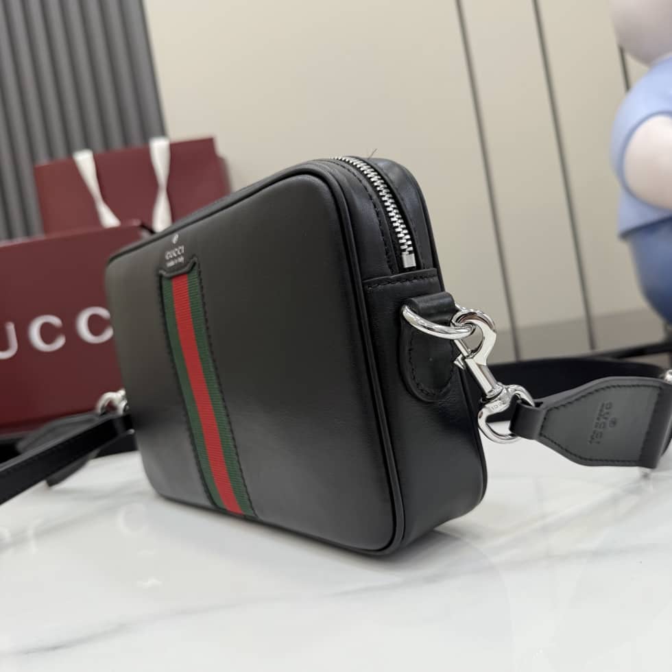 Gucci Leather Small Crossbody Bag Black 866982_2_154821 Gucci Leather Small Crossbody Bag Black 866982