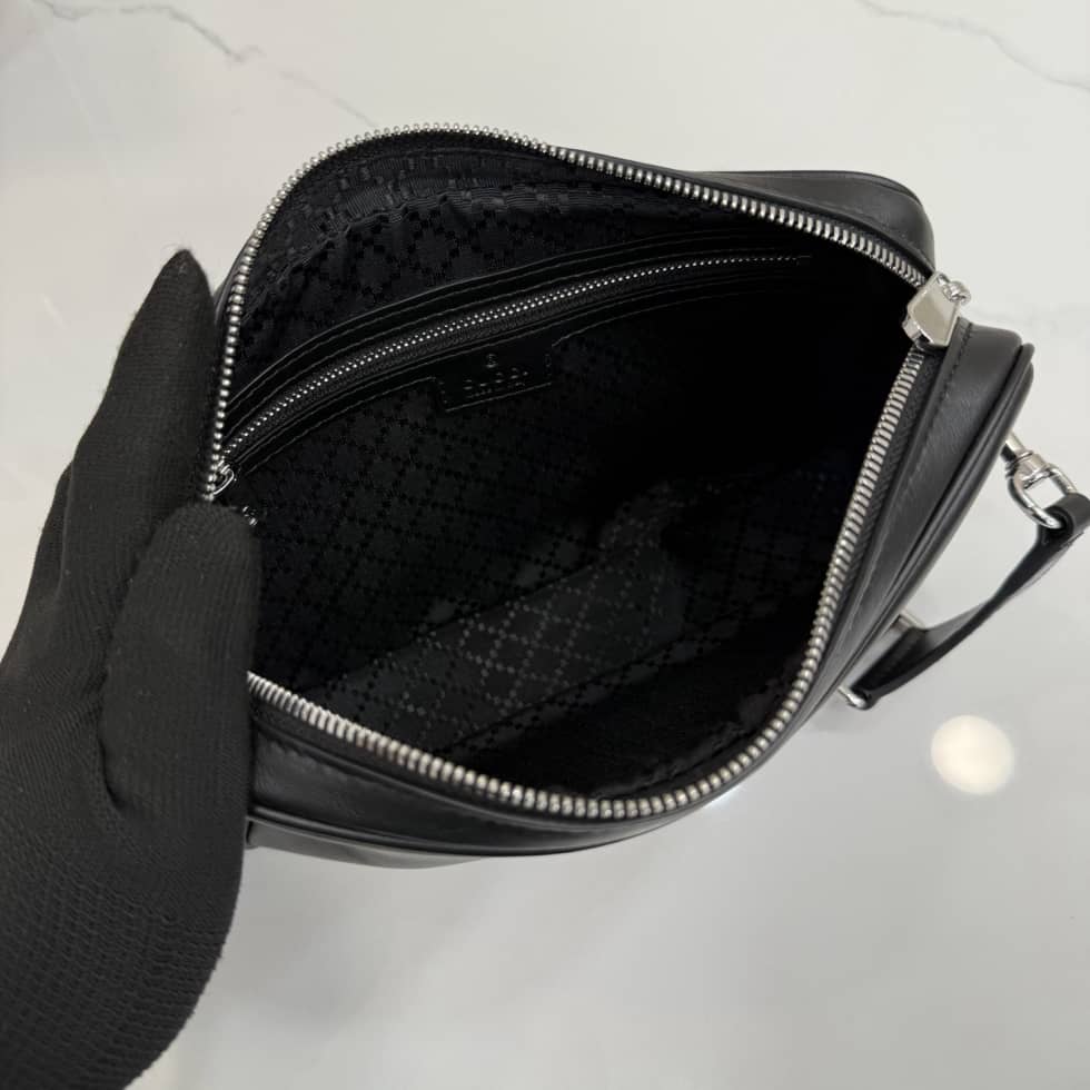 Gucci Leather Small Crossbody Bag Black 866982_7_154821 Gucci Leather Small Crossbody Bag Black 866982