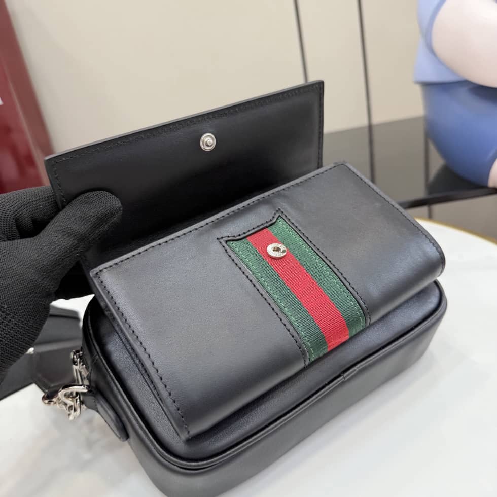 Gucci Leather Mini Crossbody Bag Black 867268_6_154831 Gucci Leather Mini Crossbody Bag Black 867268