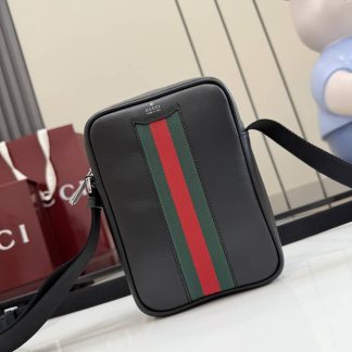 Gucci Leather Mini Crossbody Bag Black 876226