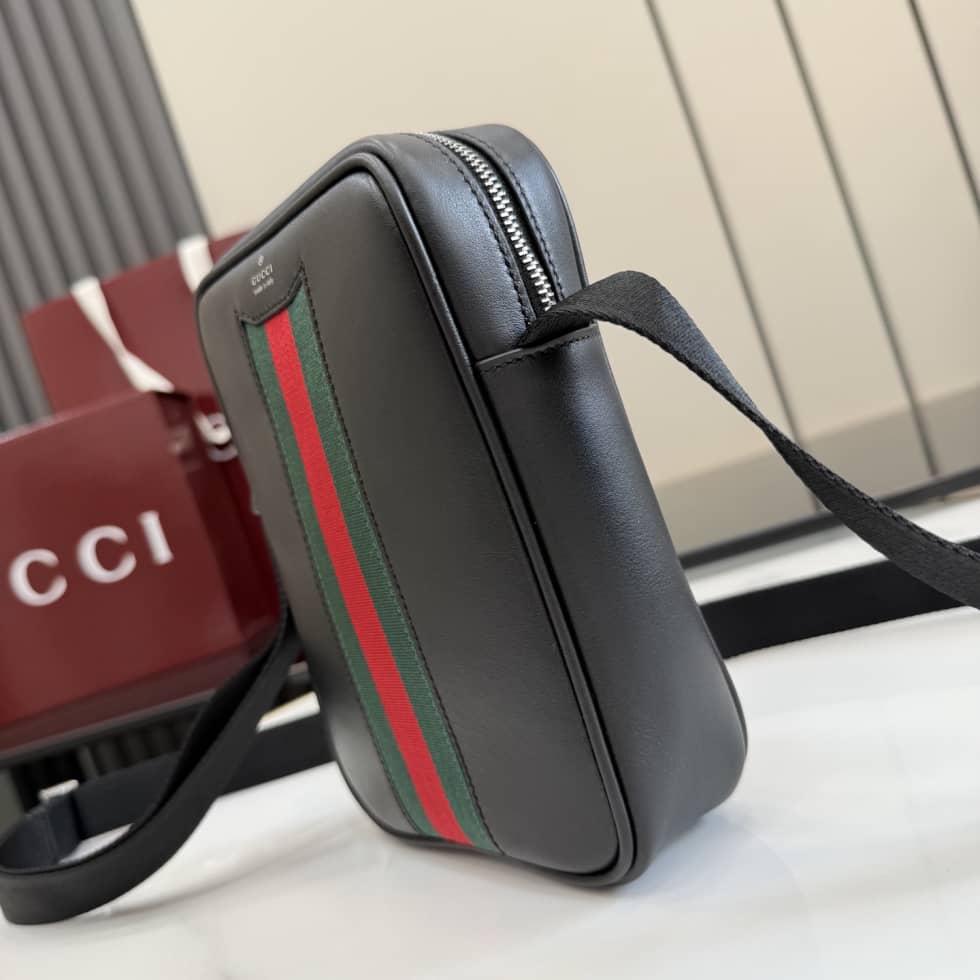 Gucci Leather Mini Crossbody Bag Black 876226_2_154841 Gucci Leather Mini Crossbody Bag Black 876226
