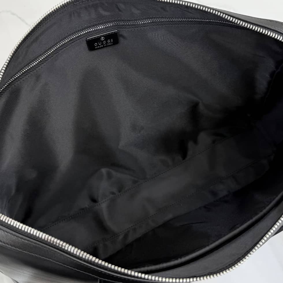 Gucci Essence Classic Medium Briefcase Black_7_154861 Gucci Essence Classic Medium Briefcase Black