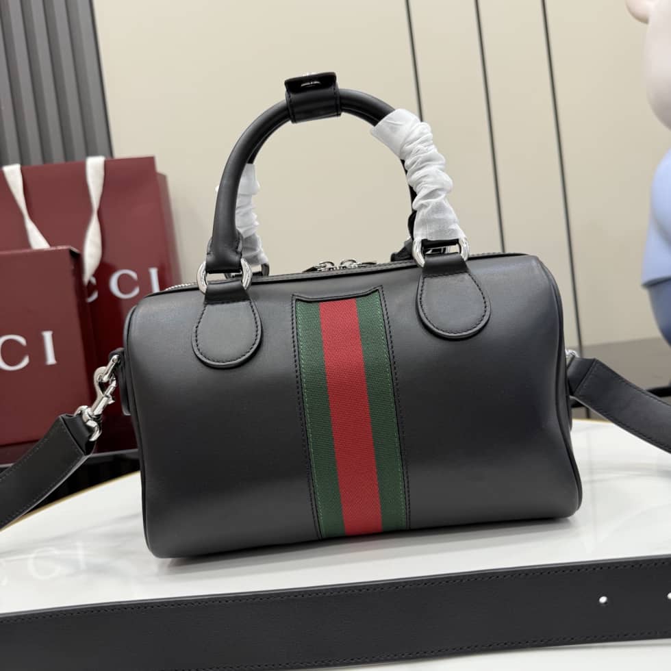 Gucci Leather Small Duffle bag Black 866980_1_154871 Gucci Leather Small Duffle bag Black 866980