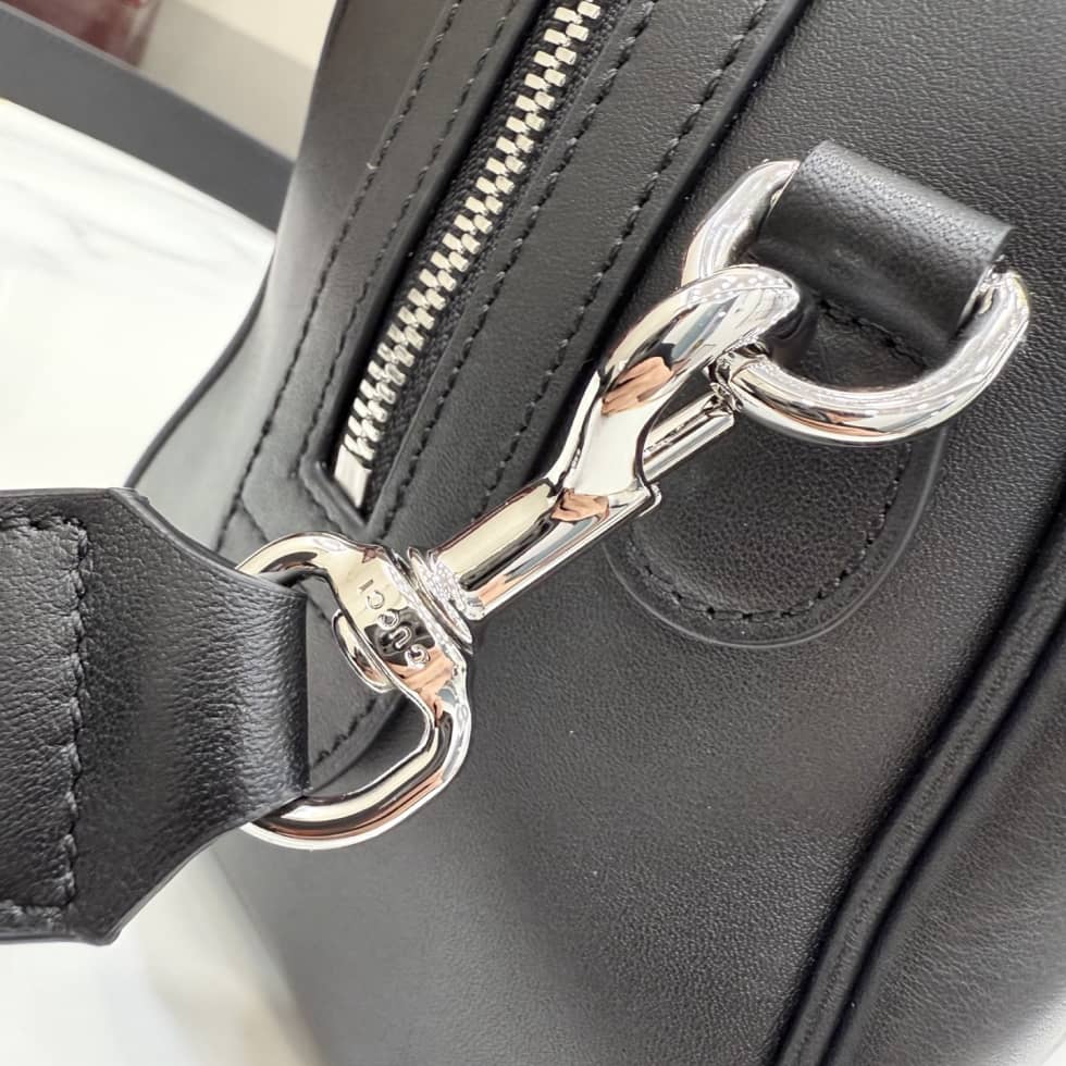 Gucci Leather Small Duffle bag Black 866980_4_154871 Gucci Leather Small Duffle bag Black 866980