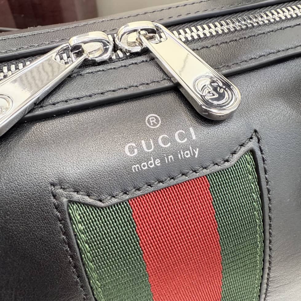Gucci Leather Small Duffle bag Black 866980_5_154871 Gucci Leather Small Duffle bag Black 866980
