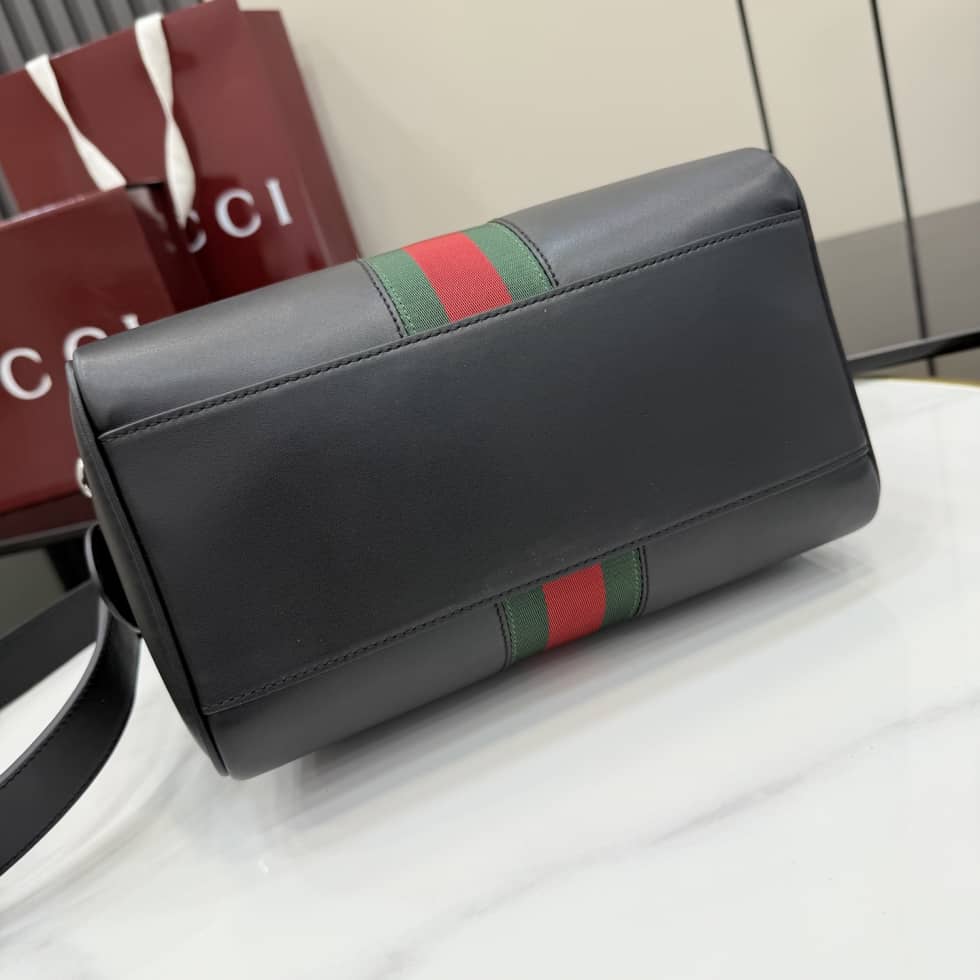 Gucci Leather Small Duffle bag Black 866980_6_154871 Gucci Leather Small Duffle bag Black 866980