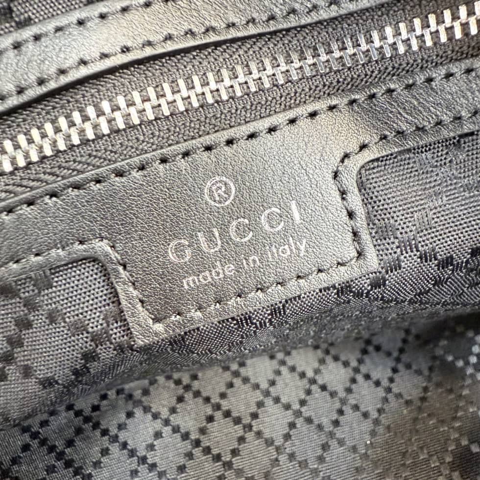 Gucci Leather Small Duffle bag Black 866980_8_154871 Gucci Leather Small Duffle bag Black 866980