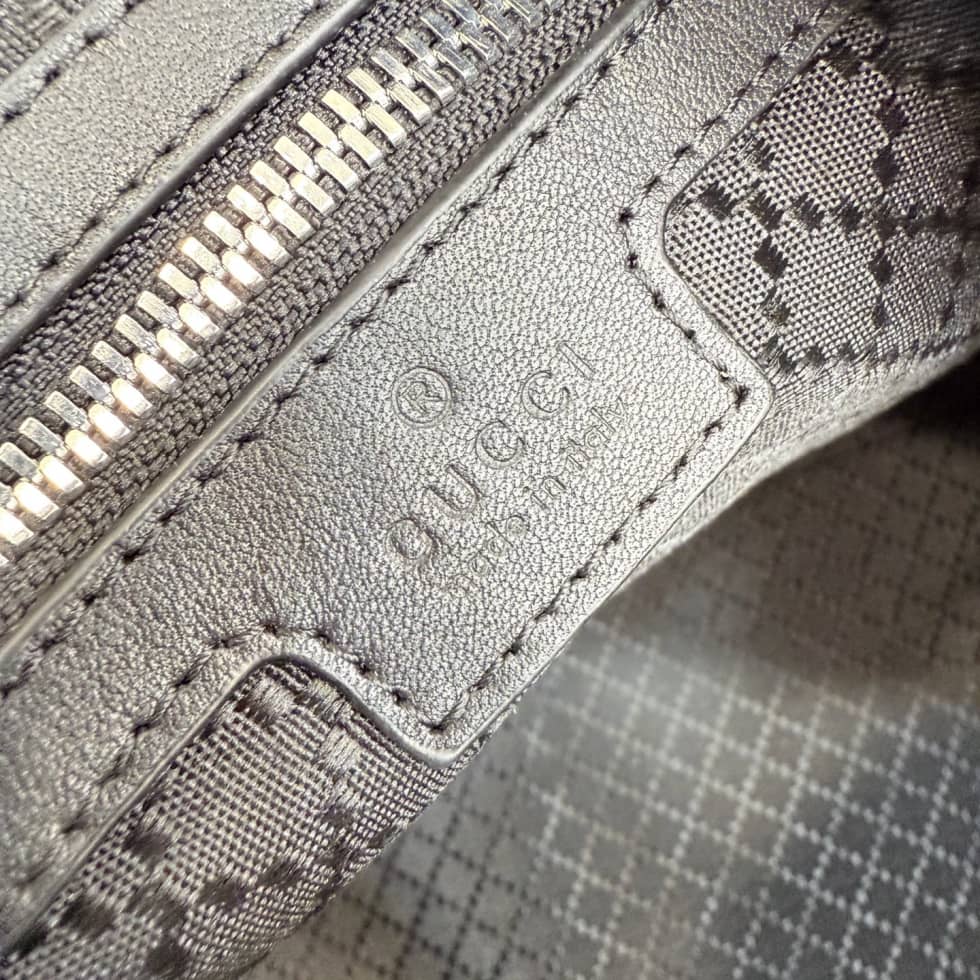 Gucci Medium Leather Duffle Travel Bag Black_8_154881 Gucci Medium Leather Duffle Travel Bag Black