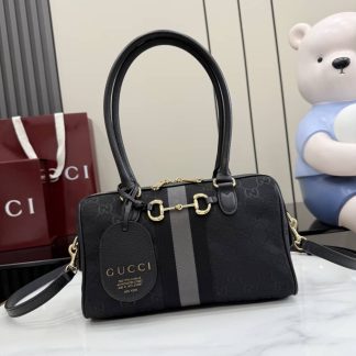 Gucci Borsetto Medium Boston Bag Black 866732