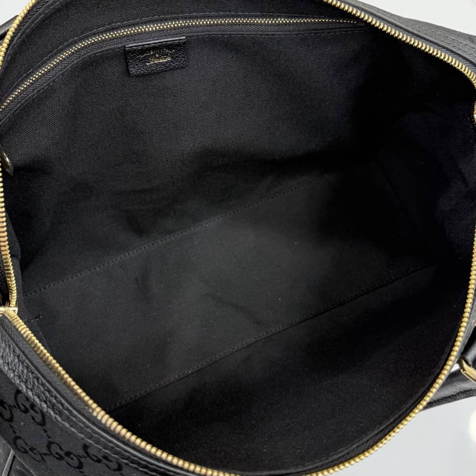 Gucci Borsetto Canvas Large Boston Bag Black 866734_7_154931 Gucci Borsetto Canvas Large Boston Bag Black 866734
