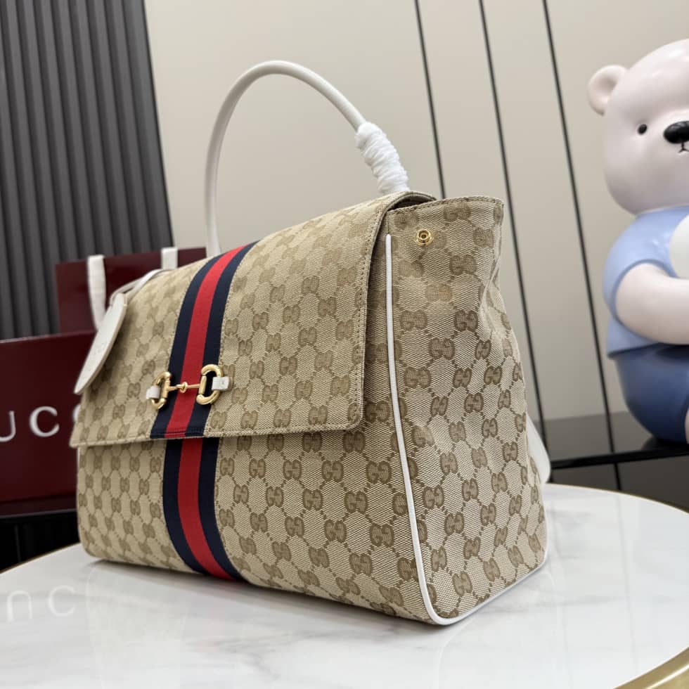 Gucci Paparazzo Large Top Handle Shoulder Bag Beige White_2_154981 Gucci Paparazzo Large Top Handle Shoulder Bag Beige White
