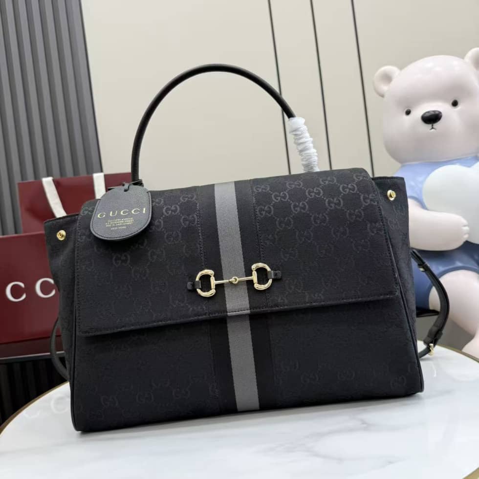 Gucci Paparazzo Large Top Handle Shoulder Bag Black_10_155021 Gucci Paparazzo Large Top Handle Shoulder Bag Black