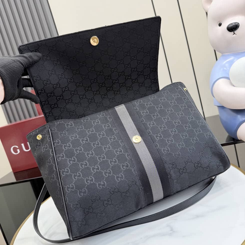 Gucci Paparazzo Large Top Handle Shoulder Bag Black_6_155021 Gucci Paparazzo Large Top Handle Shoulder Bag Black