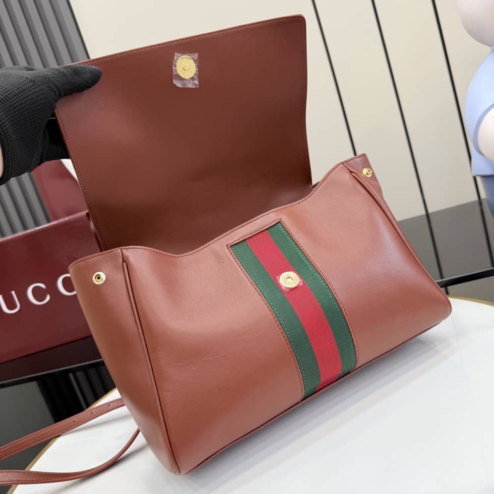 Gucci Paparazzo Medium Leather Shoulder Bag Brown_6_155051 Gucci Paparazzo Medium Leather Shoulder Bag Brown