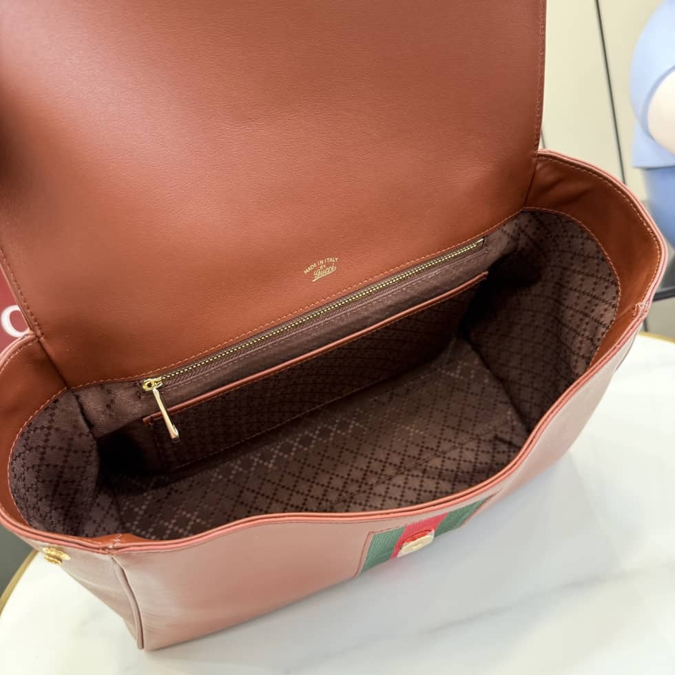 Gucci Paparazzo Medium Leather Shoulder Bag Brown_8_155051 Gucci Paparazzo Medium Leather Shoulder Bag Brown