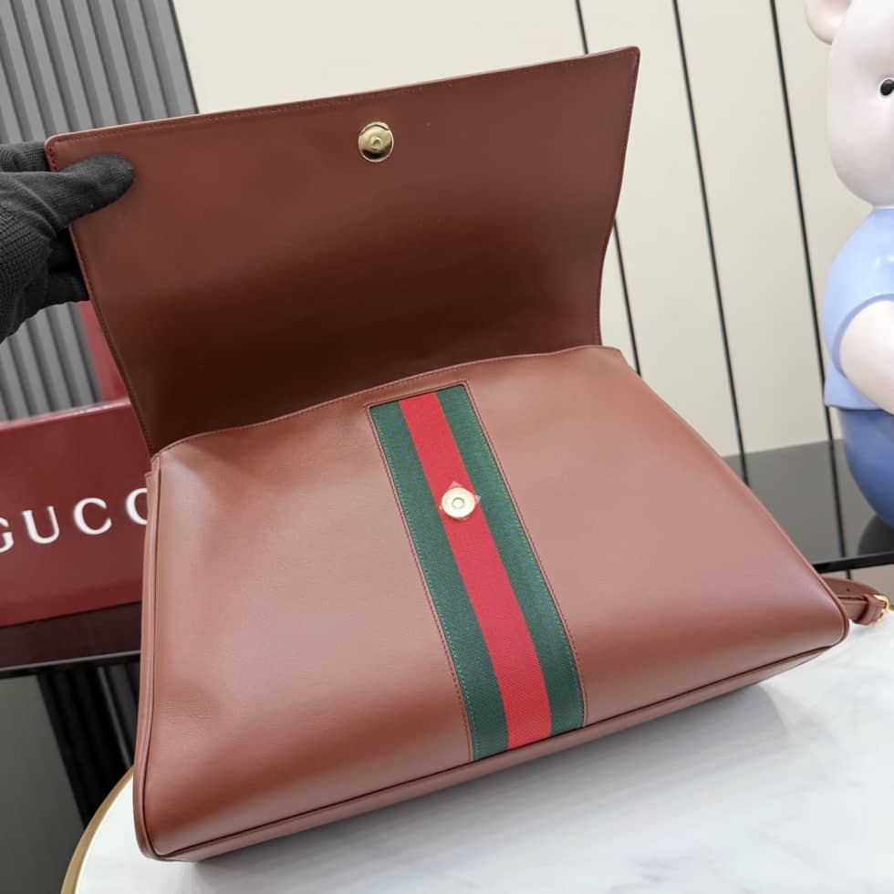 Gucci Paparazzo Large Leather Shoulder Bag Brown_6_155061 Gucci Paparazzo Large Leather Shoulder Bag Brown