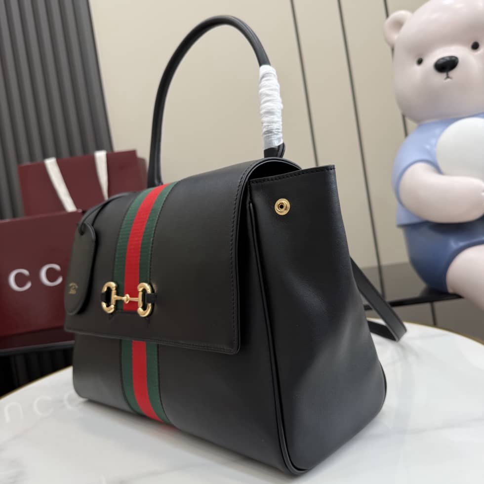 Gucci Paparazzo Medium Leather Shoulder Bag Black_2_155071 Gucci Paparazzo Medium Leather Shoulder Bag Black