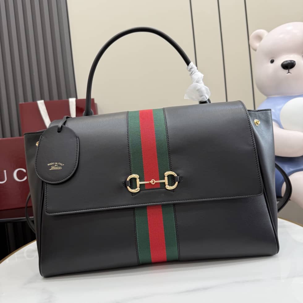 Gucci Paparazzo Large Leather Shoulder Bag Black_10_155081 Gucci Paparazzo Large Leather Shoulder Bag Black