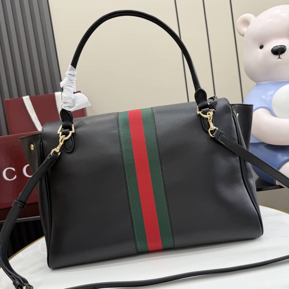 Gucci Paparazzo Large Leather Shoulder Bag Black_1_155081 Gucci Paparazzo Large Leather Shoulder Bag Black