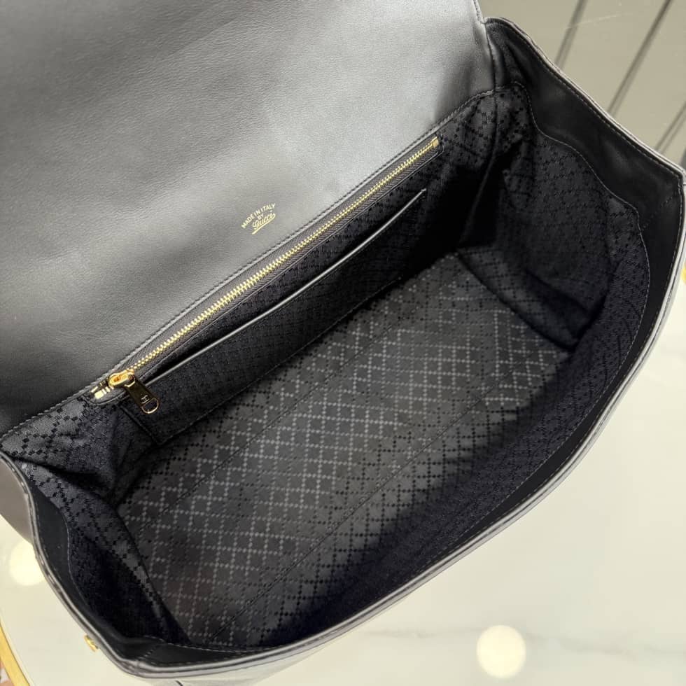 Gucci Paparazzo Large Leather Shoulder Bag Black_7_155081 Gucci Paparazzo Large Leather Shoulder Bag Black