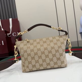 Gucci Brera Canvas Small Crossbody Bag Beige 871595