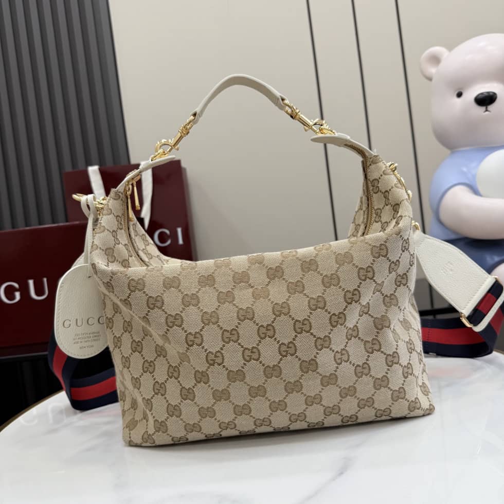 Gucci Brera Canvas Medium Crossbody Bag Beige_10_155121 Gucci Brera Canvas Medium Crossbody Bag Beige