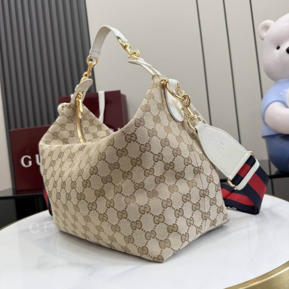 Gucci Brera Canvas Medium Crossbody Bag Beige_2_155121 Gucci Brera Canvas Medium Crossbody Bag Beige