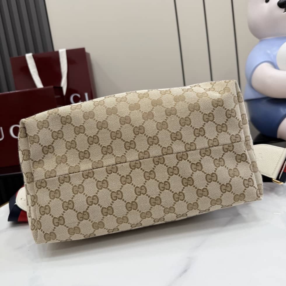 Gucci Brera Canvas Medium Crossbody Bag Beige_6_155121 Gucci Brera Canvas Medium Crossbody Bag Beige