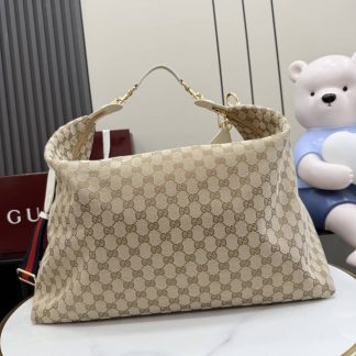 Gucci Brera Canvas Large Crossbody Bag Beige A00B49
