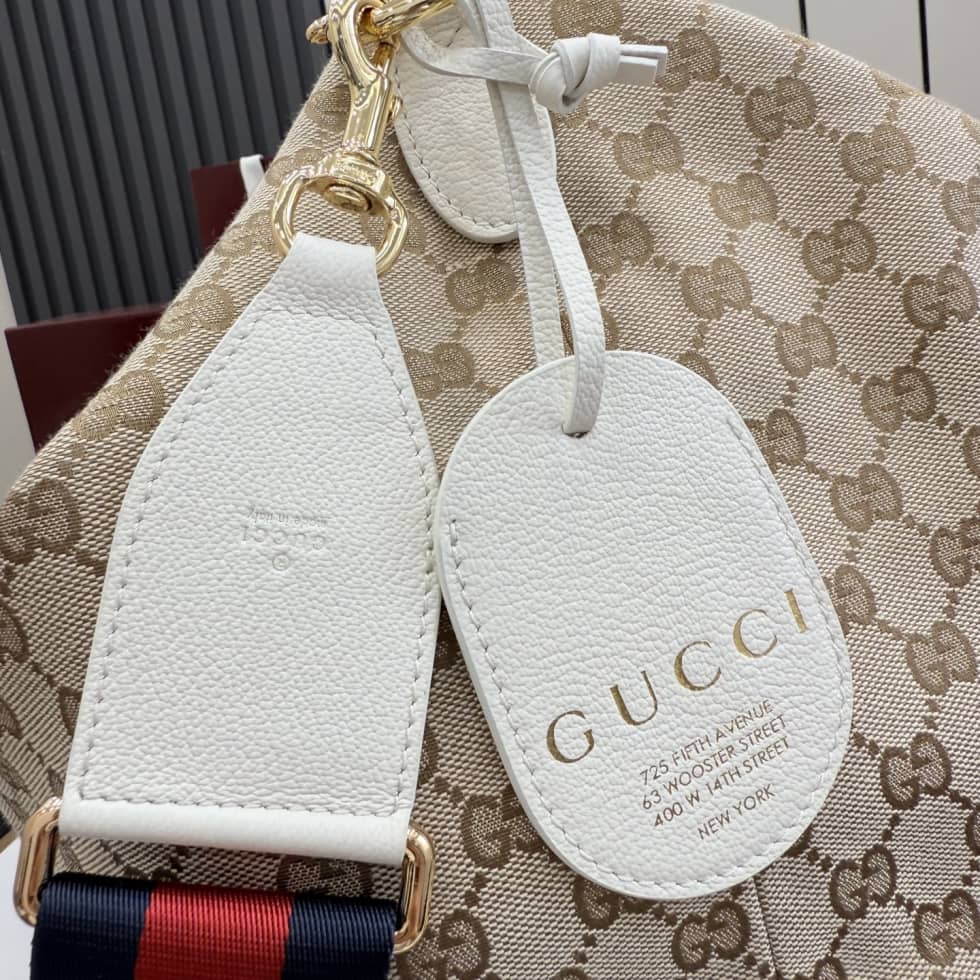 Gucci Brera Canvas Large Crossbody Bag Beige A00B49_5_155131 Gucci Brera Canvas Large Crossbody Bag Beige A00B49
