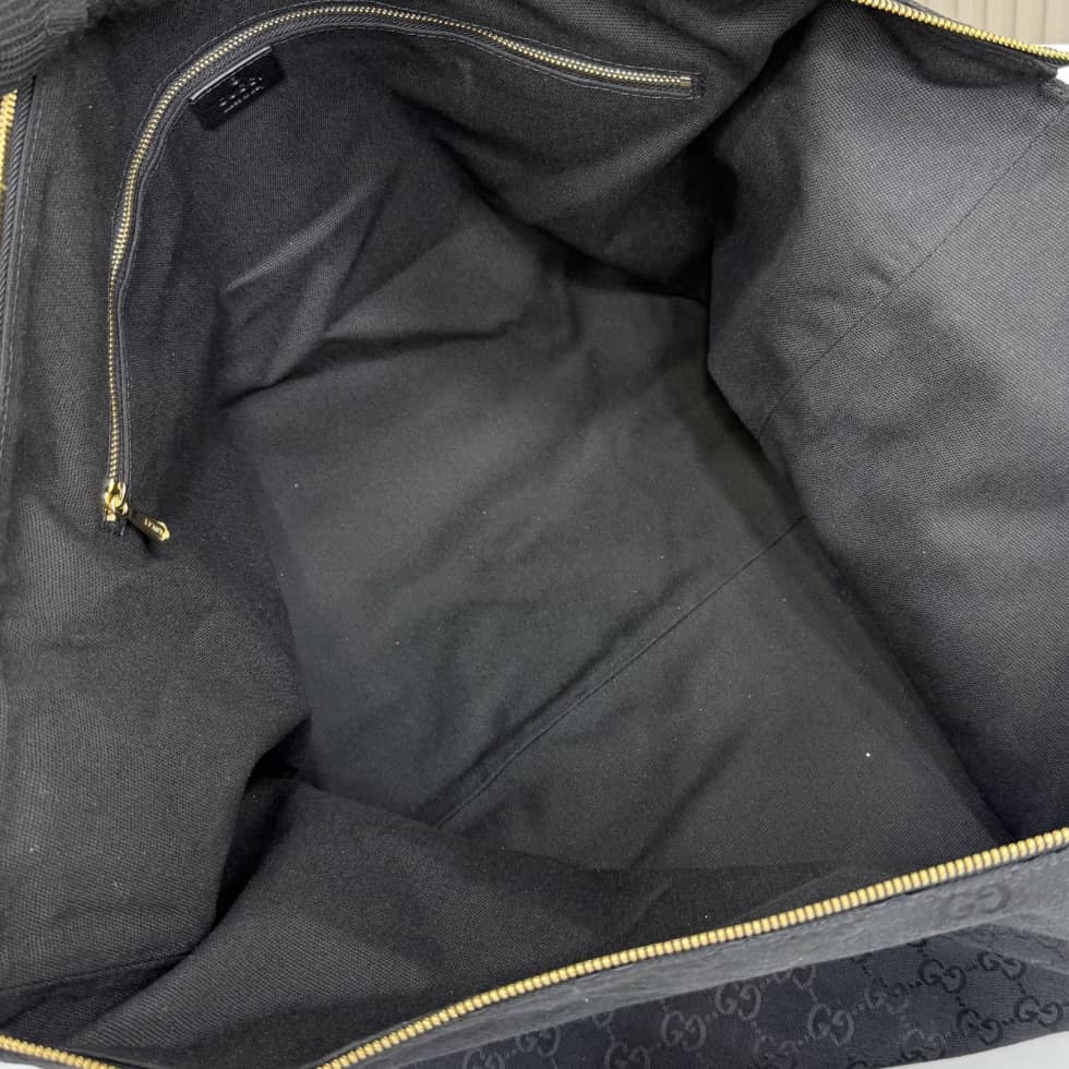Gucci Brera Canvas Large Crossbody Bag Black A00B49_7_155151 Gucci Brera Canvas Large Crossbody Bag Black A00B49