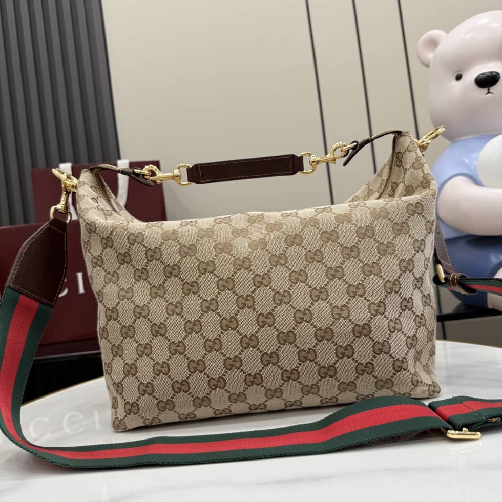 Gucci Brera Canvas Medium Crossbody Bag Beige_1_155161 Gucci Brera Canvas Medium Crossbody Bag Beige