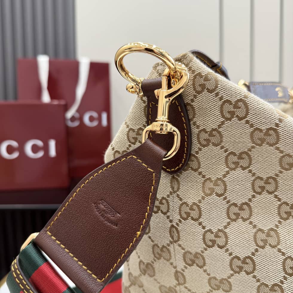 Gucci Brera Canvas Medium Crossbody Bag Beige_3_155161 Gucci Brera Canvas Medium Crossbody Bag Beige