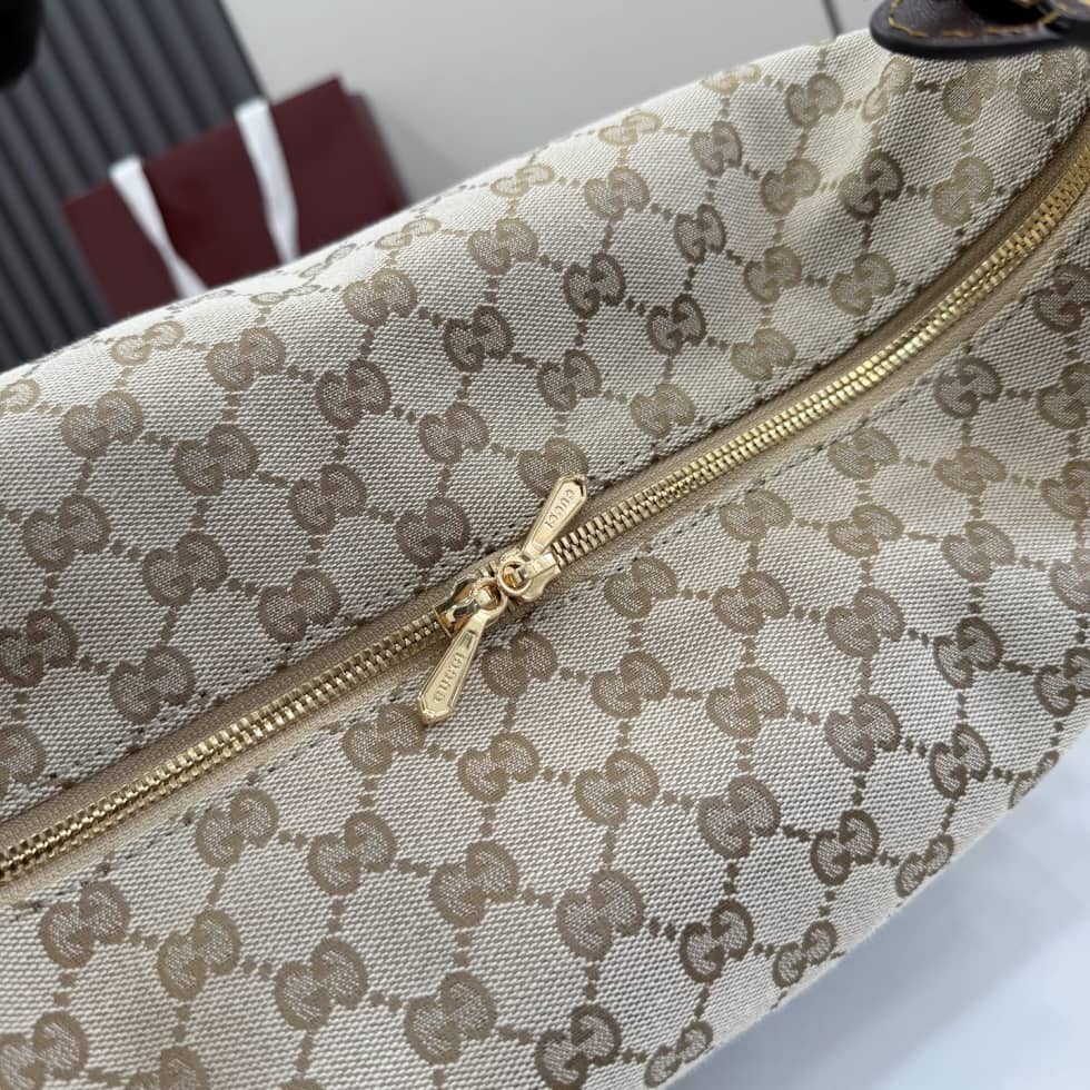 Gucci Brera Canvas Medium Crossbody Bag Beige_5_155161 Gucci Brera Canvas Medium Crossbody Bag Beige
