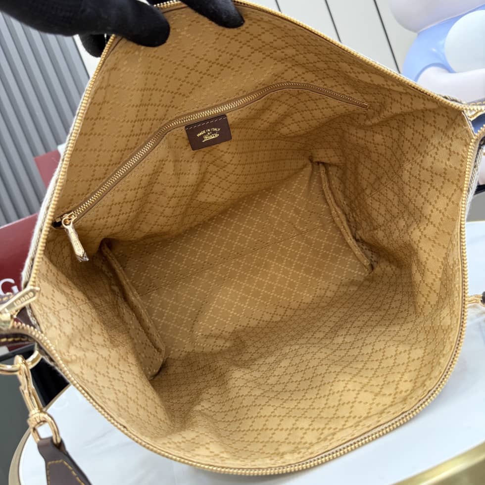 Gucci Brera Canvas Medium Crossbody Bag Beige_7_155161 Gucci Brera Canvas Medium Crossbody Bag Beige