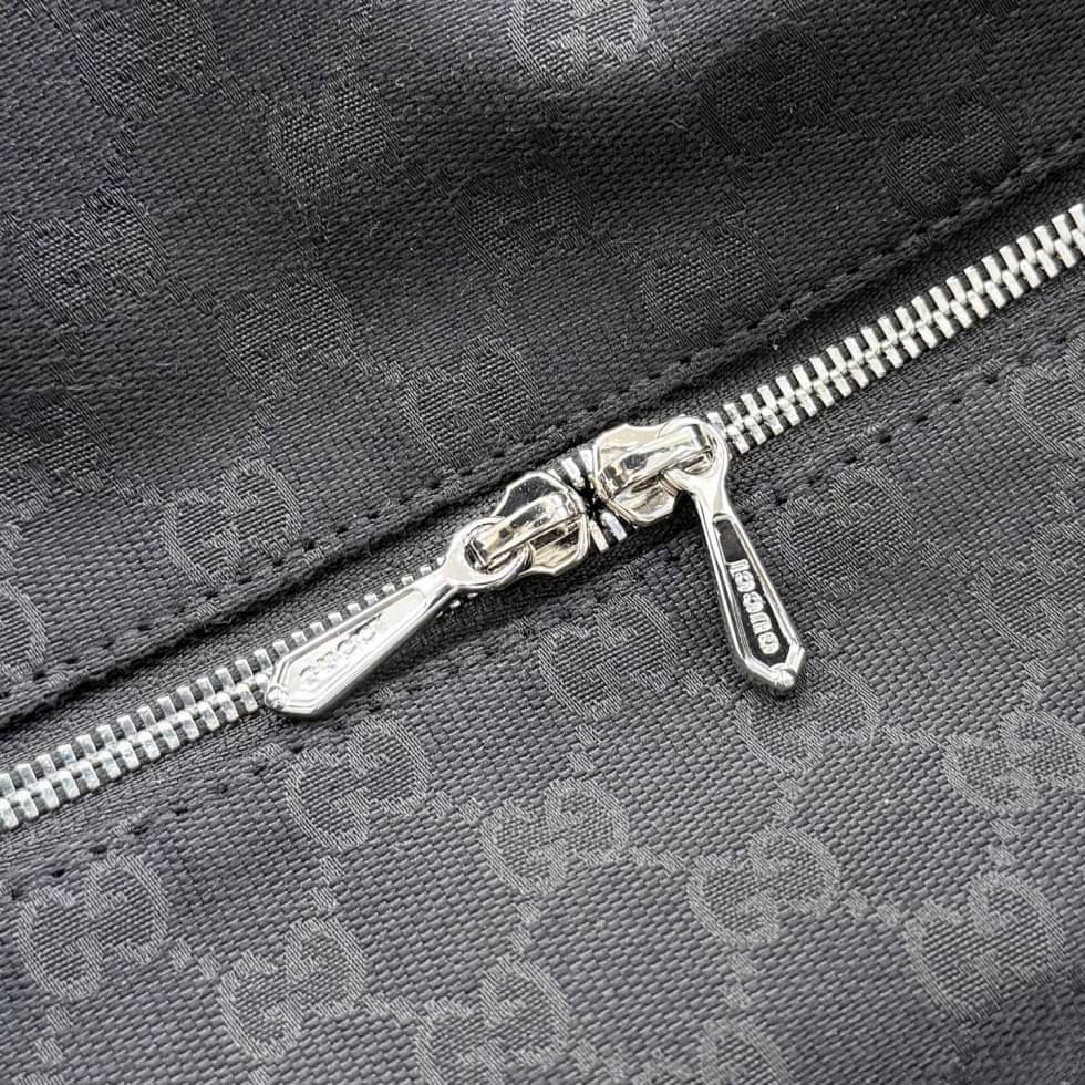 Gucci Brera Canvas Medium Crossbody Bag Black_6_155171 Gucci Brera Canvas Medium Crossbody Bag Black