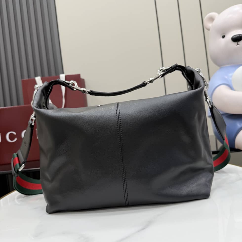 Gucci Brera Leather Medium Crossbody Bag Black_10_155191 Gucci Brera Leather Medium Crossbody Bag Black