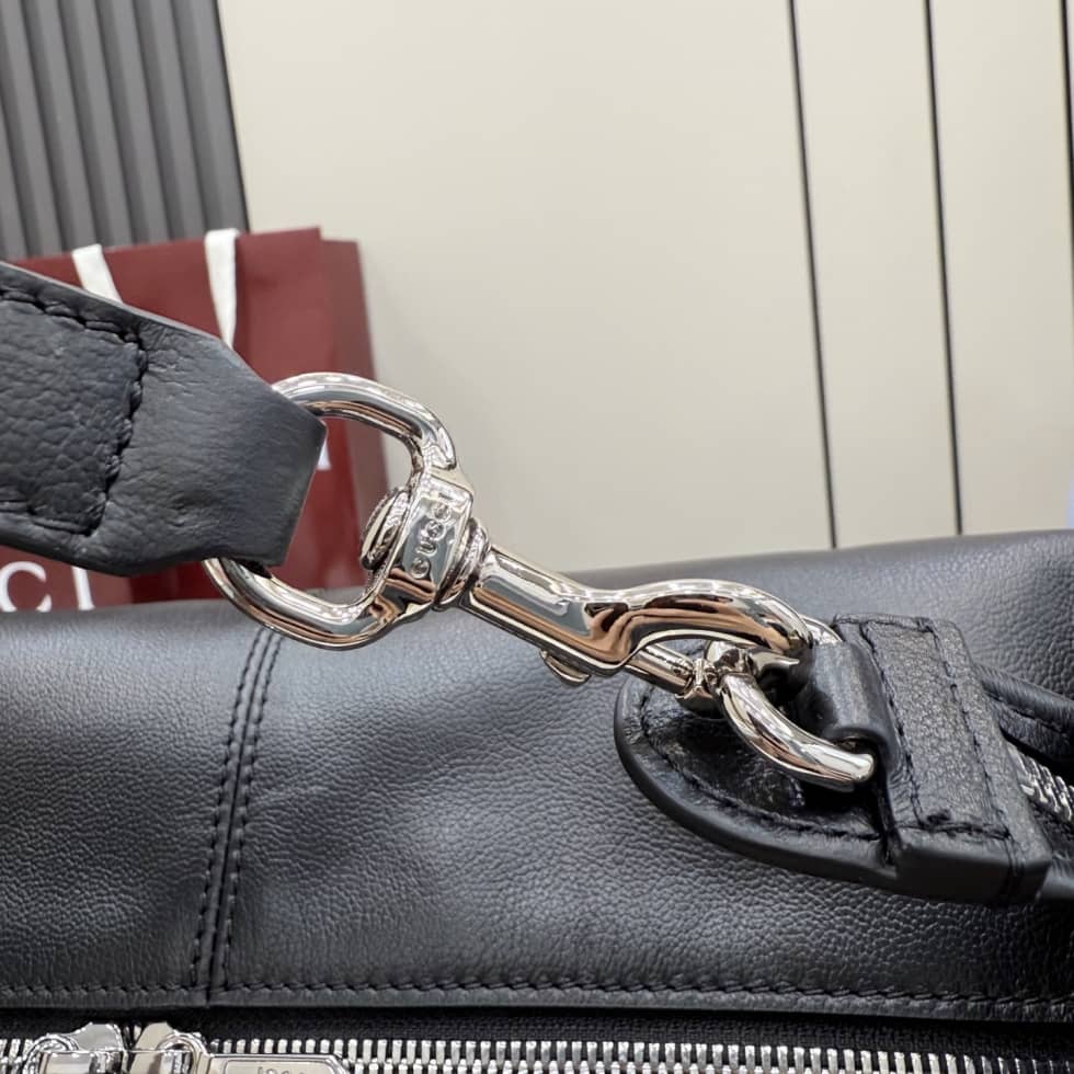 Gucci Brera Leather Medium Crossbody Bag Black_3_155191 Gucci Brera Leather Medium Crossbody Bag Black