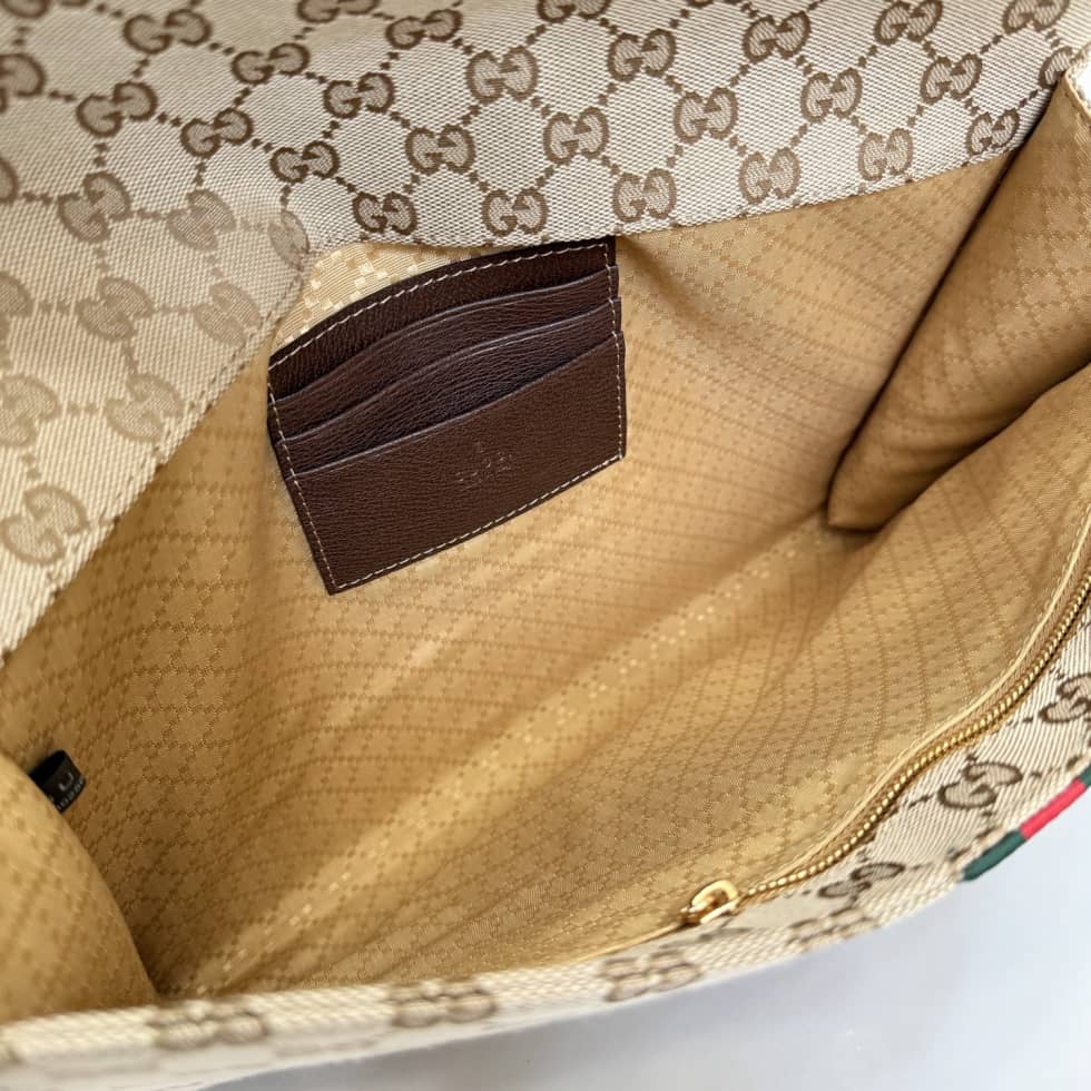 Gucci Medium Canvas GG Pouch Beige 875697_7_155211 Gucci Medium Canvas GG Pouch Beige 875697