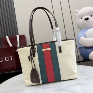 Gucci Tribeca Canvas Small Tote Bag Ivory A0034E